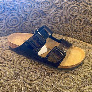 Birkenstock - Arizona Birko-Flor Black Patent - Multiple Sizes (NEW W/ BOX)
